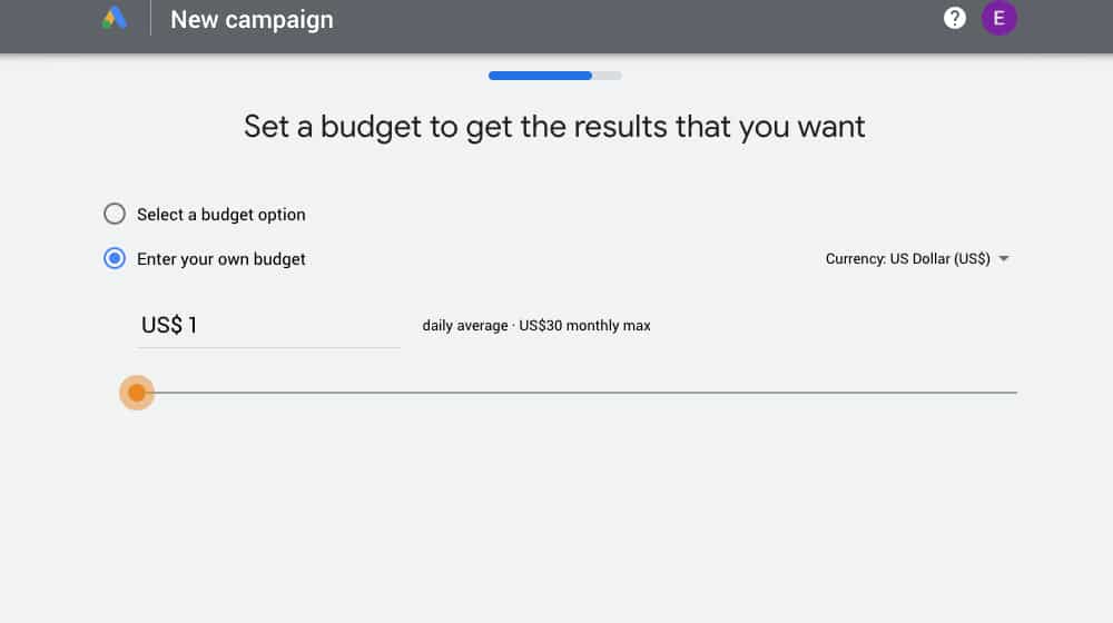 Low Google Ads Budget
