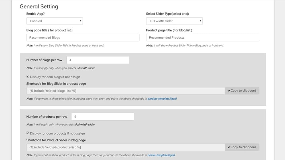 Granular Settings