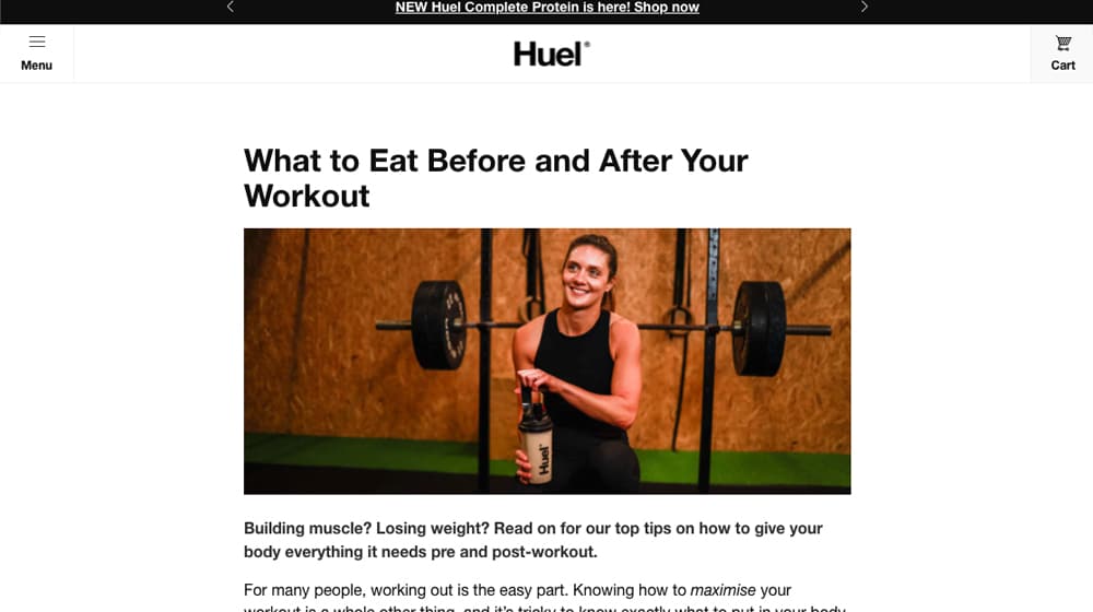 Huel Blog Post