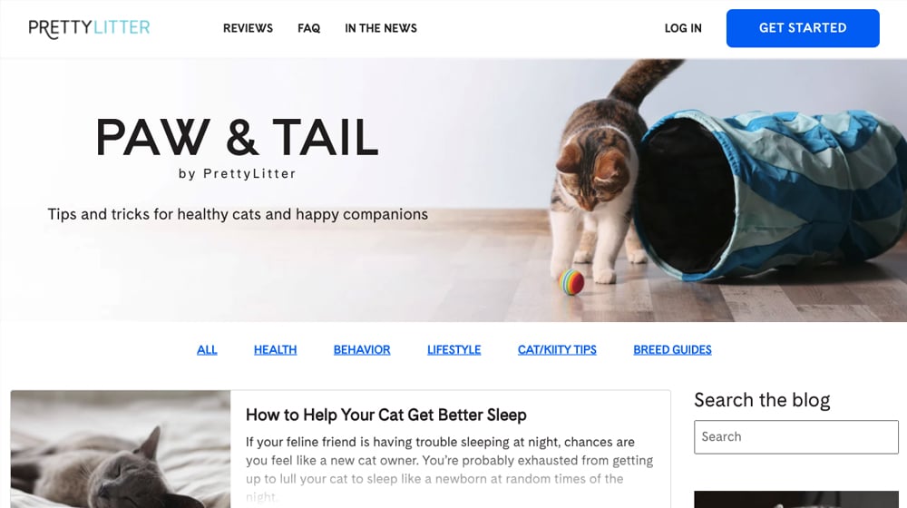 Pretty Litter Website