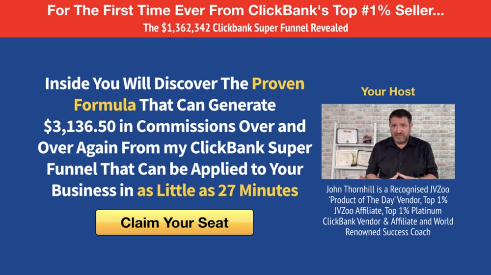 Example Clickbank Offer