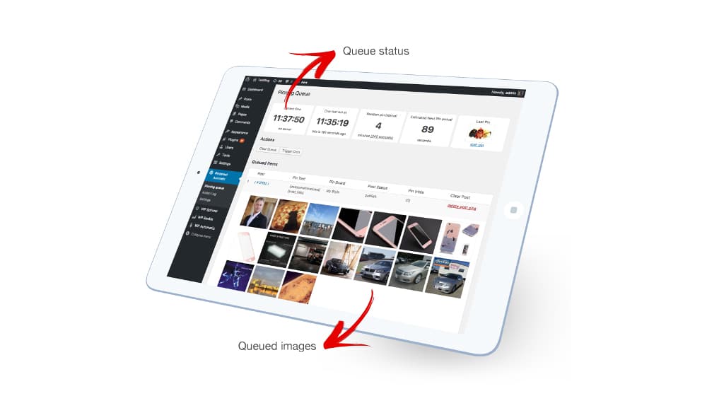 Pinterest Images Queued