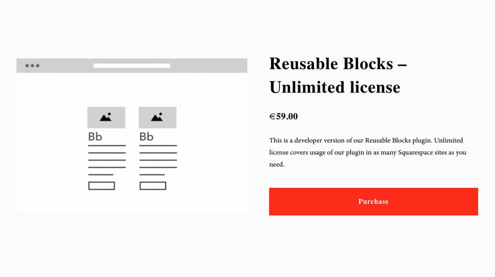 Reusable Blocks on Squarespace