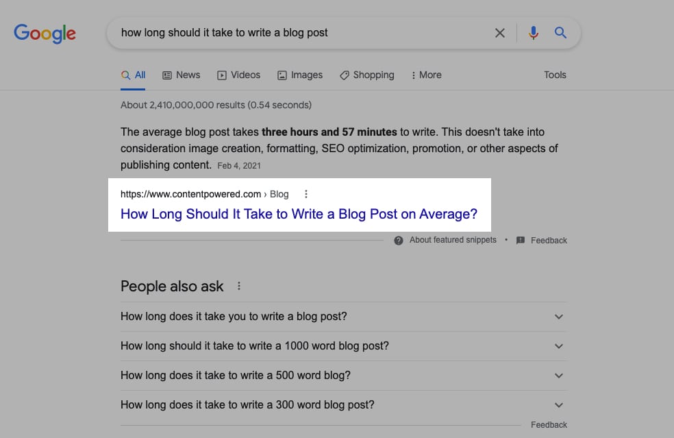 How to Optimize a Blog Post for Google's Featured Snippets