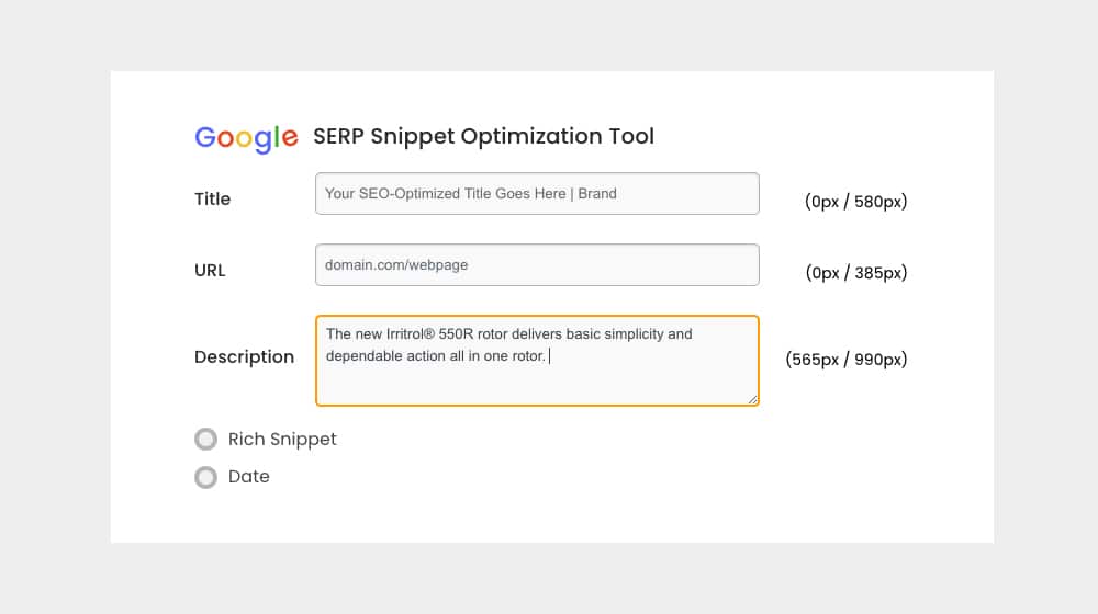 Google Description Optimization