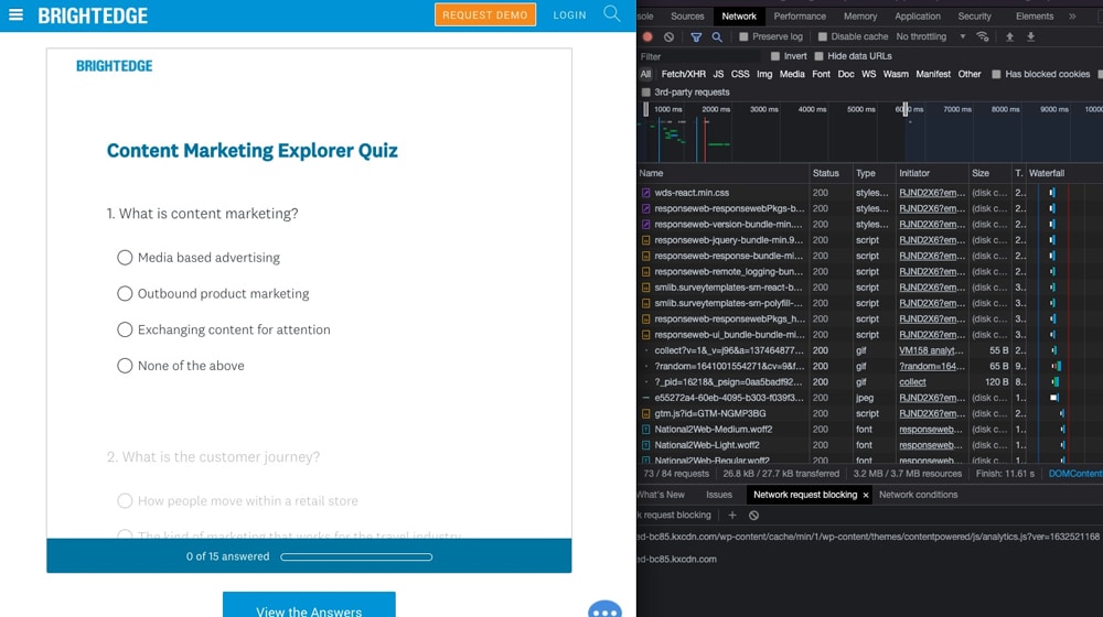 Analyzing Quiz Platform