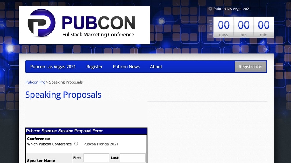 Apply to Speak at PubCon