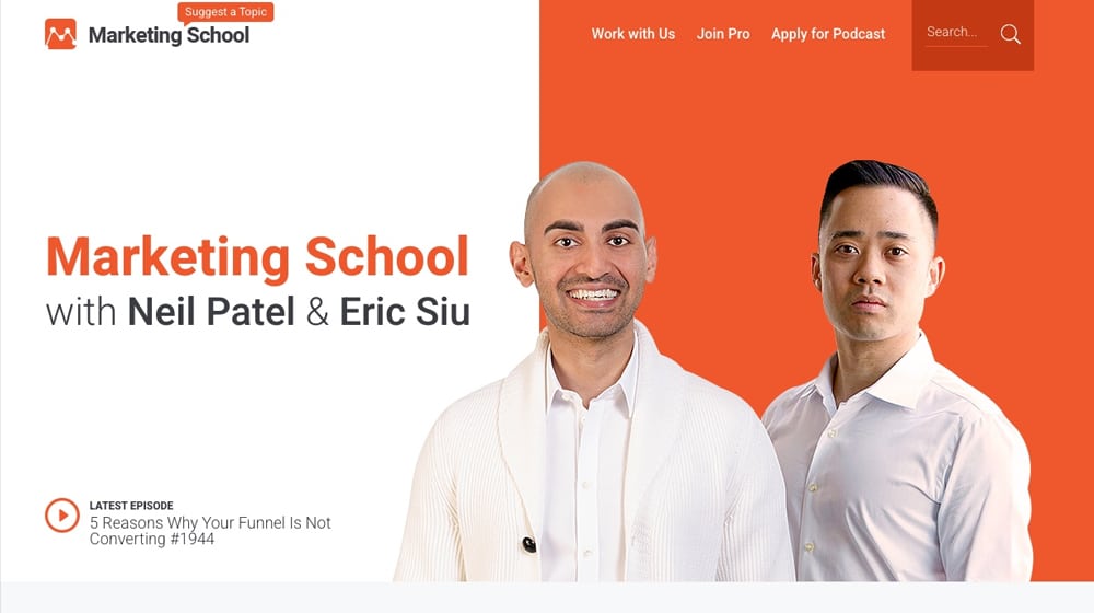 Marketing School Website