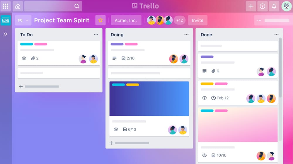 Trello Content Calendar