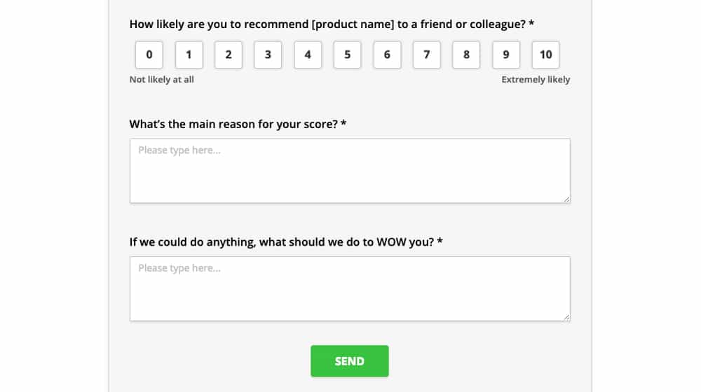 Feedback Form Example