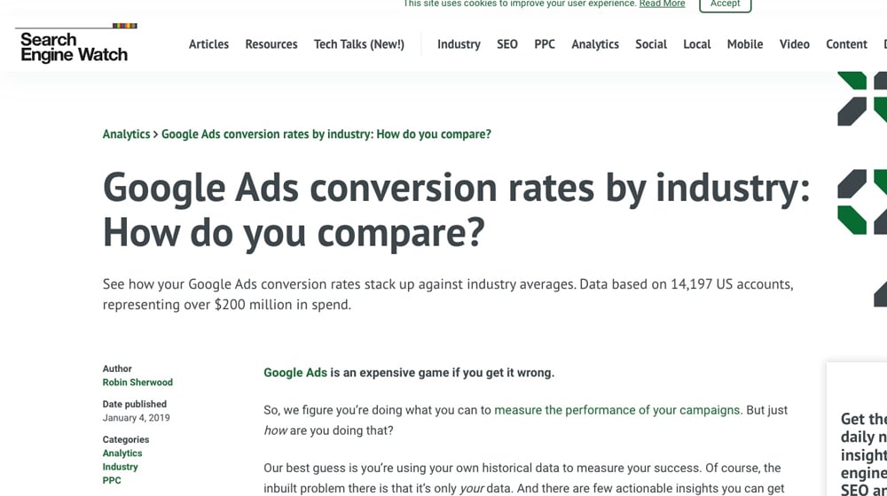 SEW Conversion Rate