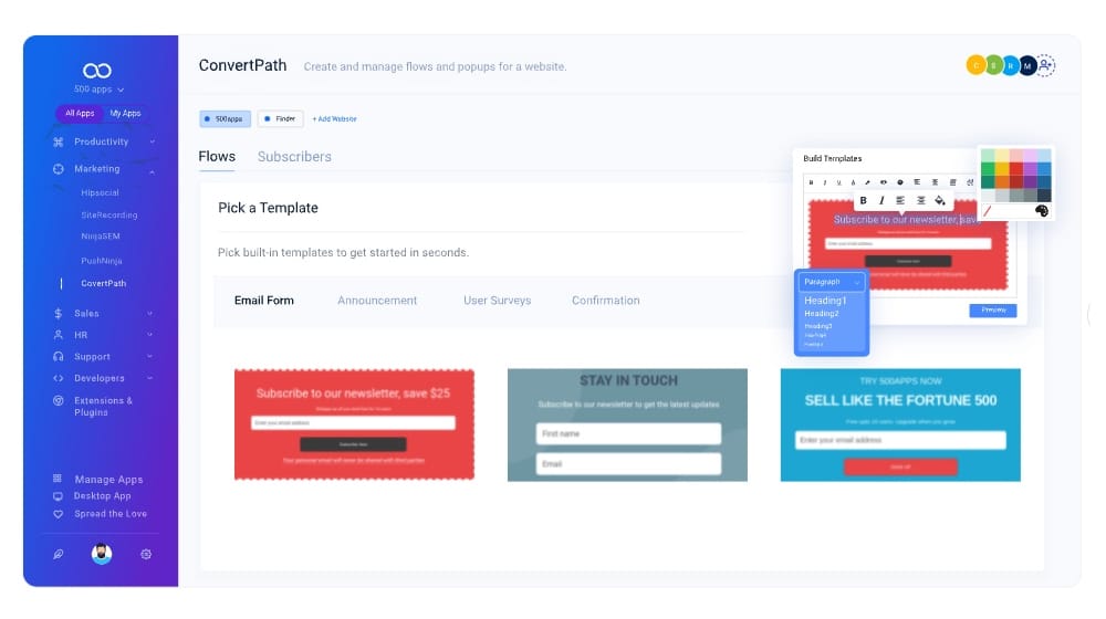 Convertpath Template Builder