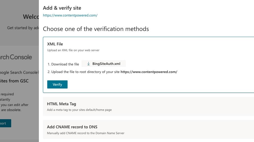 Verification Options