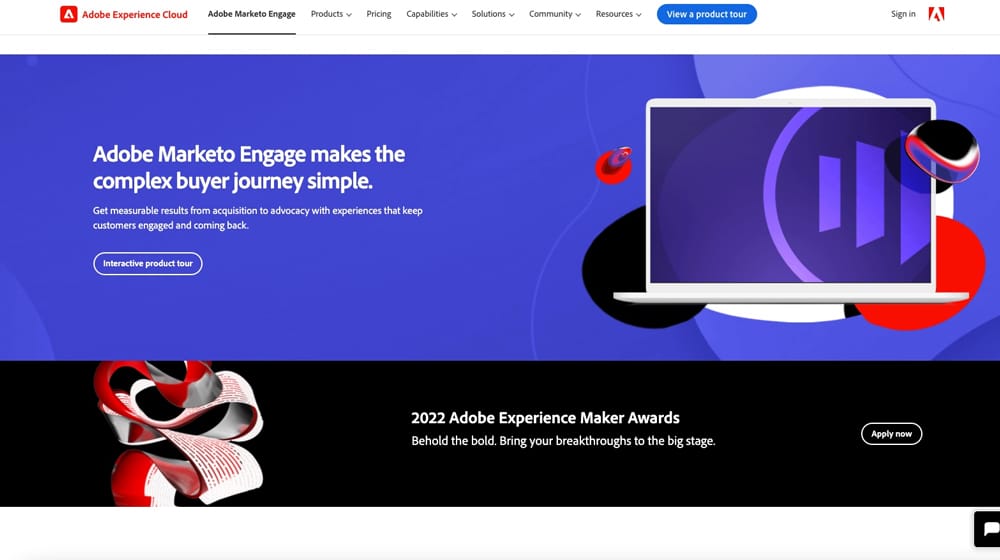 Marketo Homepage