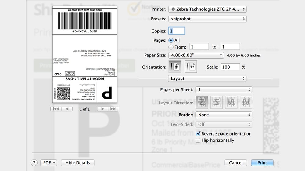 Auto Print Labels With ShipRobot