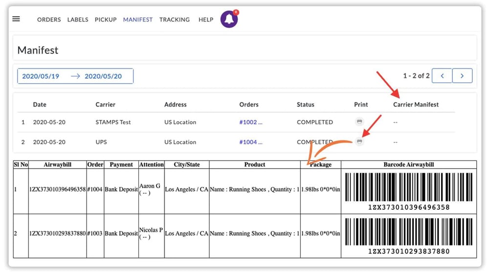 Shopify Multi Carrier Shipping Label App