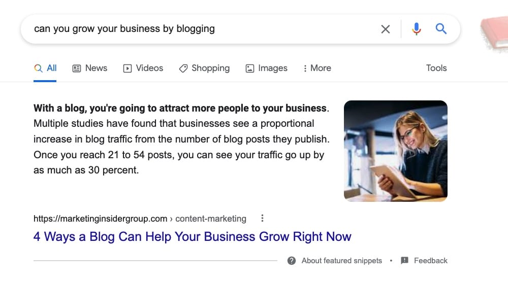 Straightforward Google Snippet Answer