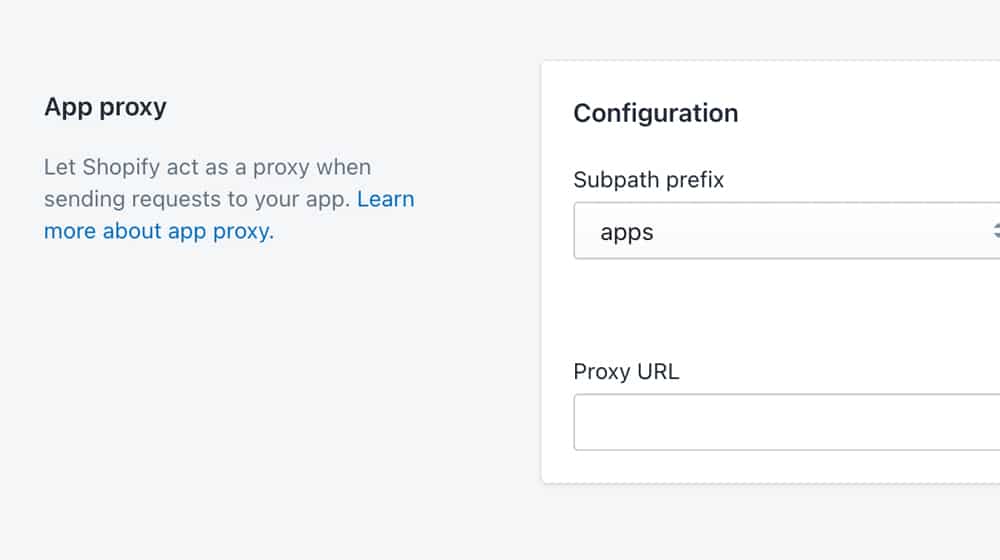 App Proxies on Shopify
