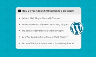 FAQ Section on WordPress
