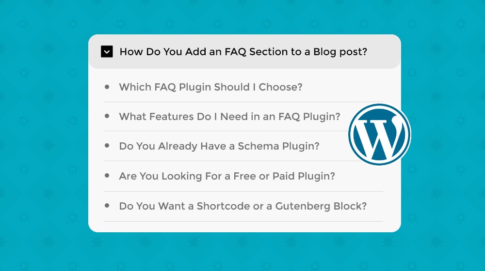 FAQ Section on WordPress