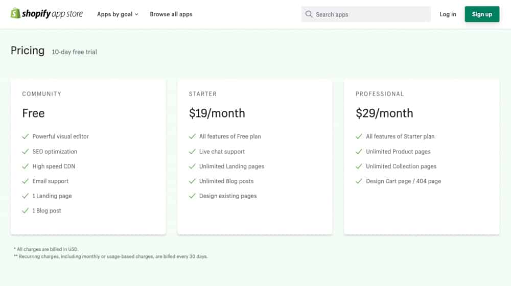 Zeno Pricing Page
