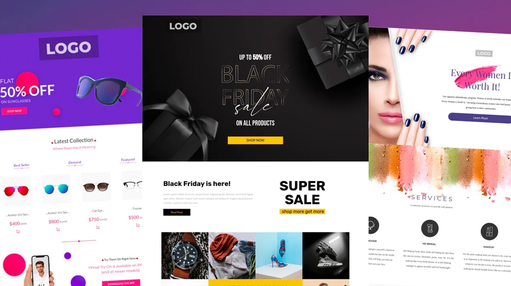 Examples of Shopify Landing Pages