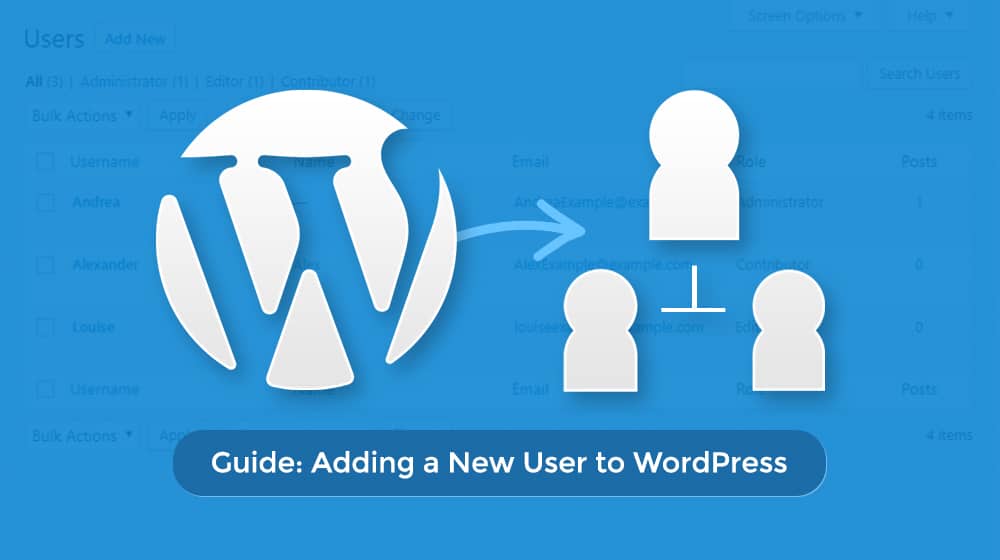 Illustration of Adding Users on WordPress