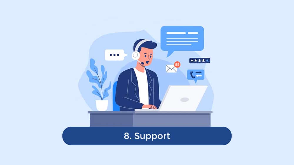 Step 8 Support