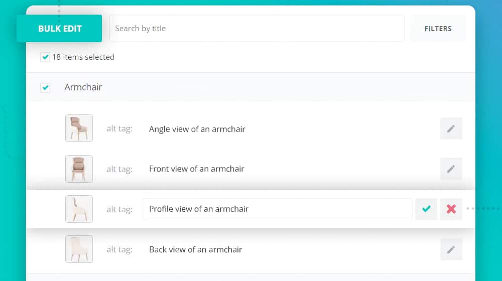Bulk Edit Alt Tags