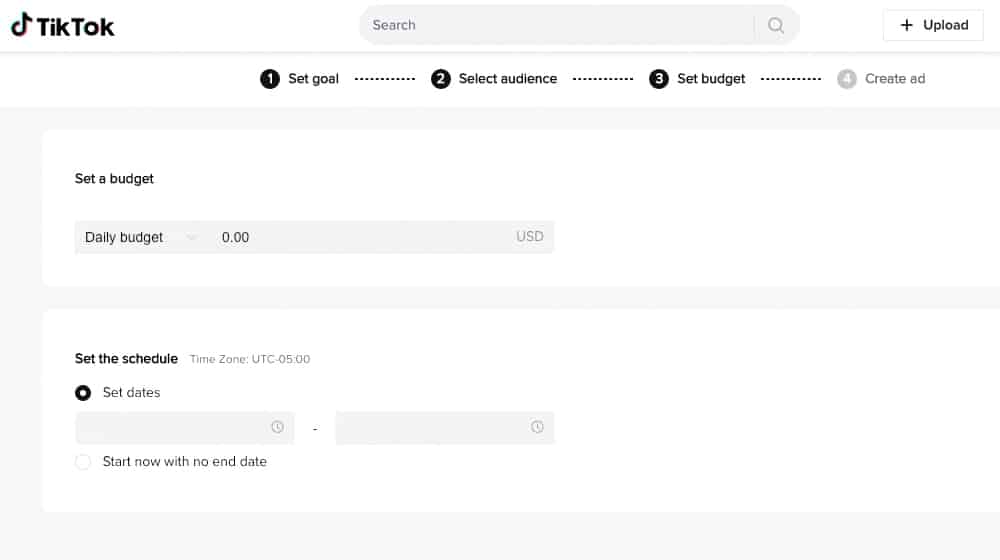 TikTok Ads Daily Budget