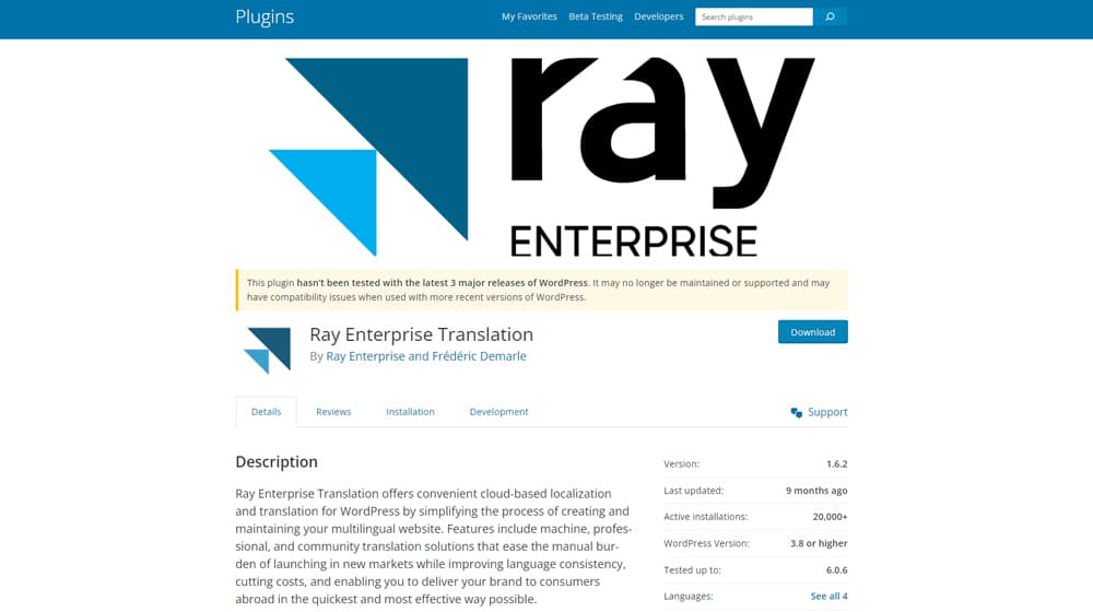 Ray Enterprise Translation