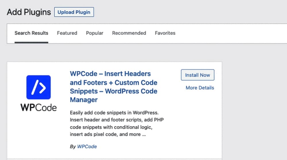 The WPCode Plugin