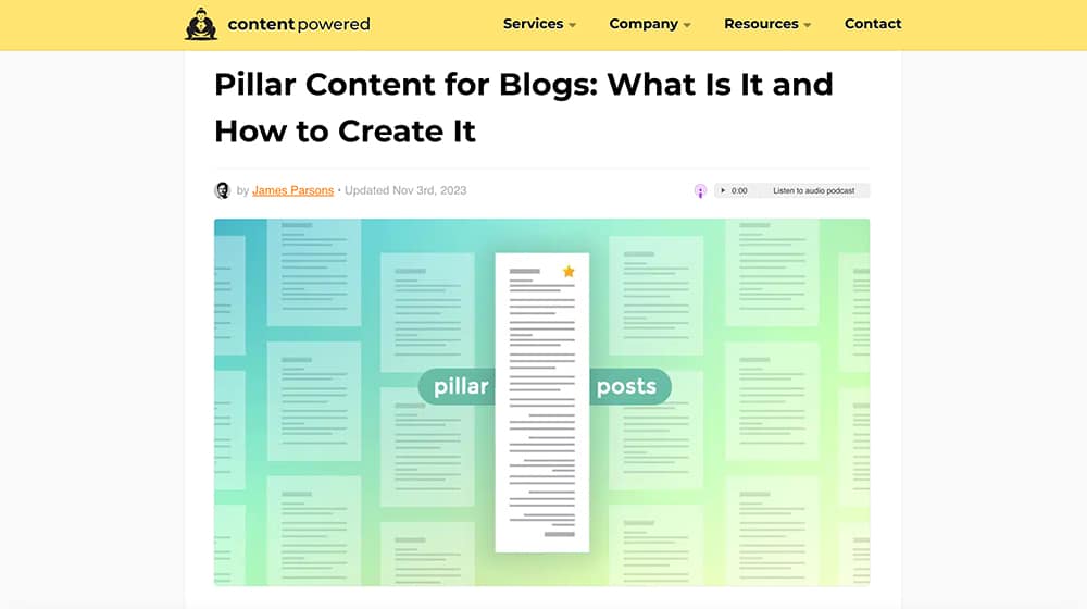 Pillar Content for Blogs