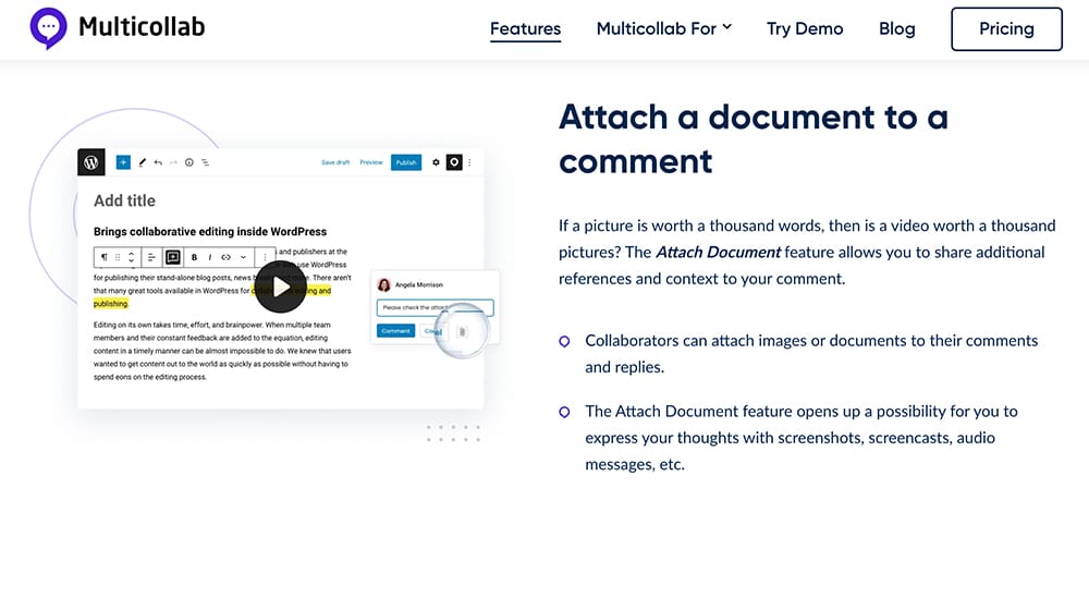 Multicollab Attach Document