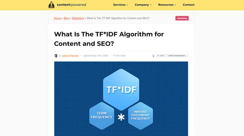 What is the TF-IDF Algorithm