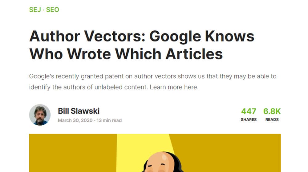 Google Author Vectors