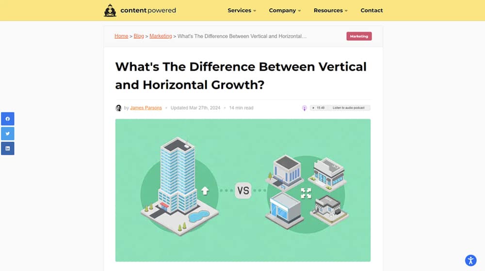 Difference Between Horizontal and Vertical Growth