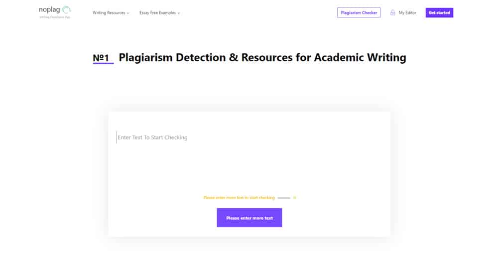 NoPlag Plagiarism Detector