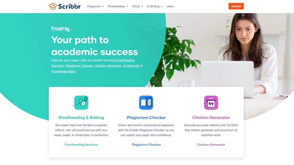 The Scribbr Website