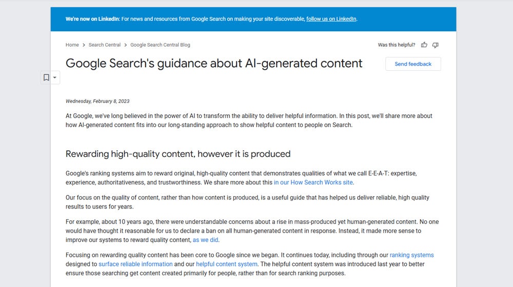 What Is Googles Stance On Ai Content Anyway