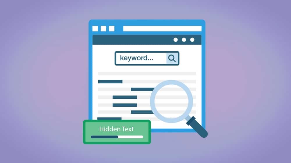 Hidden Text And Or Keyword Stuffing