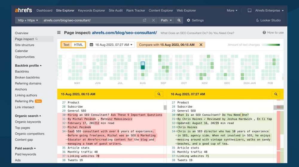 Check If Content Updates Are Correlated With Increased Traffic