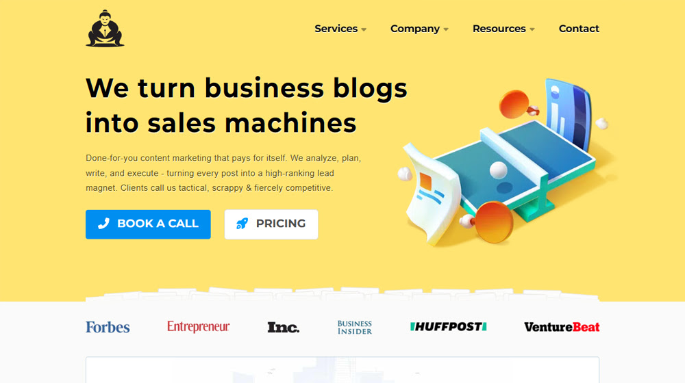 Example #2 Let The Site Design Do The Talking
