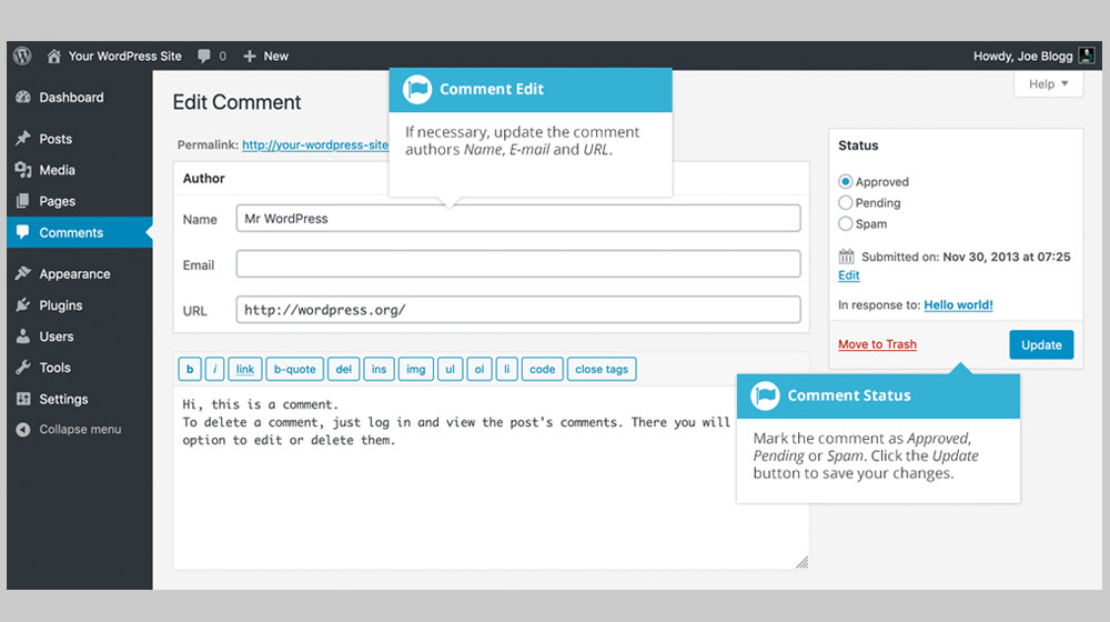 Option 1 Manual Duplication Of Comments