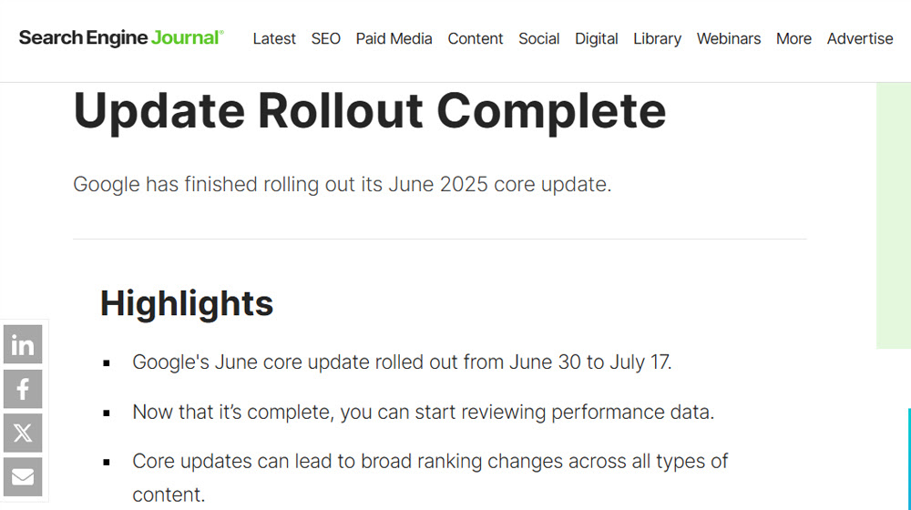 There Was A Google Algorithm Update